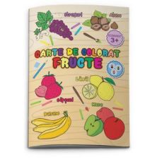 Carte de colorat A4, 24 coli, Fructe