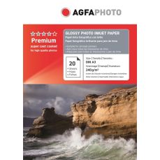 Hartie foto ink jet glossy A3, 240g, 20 coli/top, Agfa
