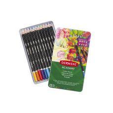 Creioane colorate 12culori/set, Derwent Academy
