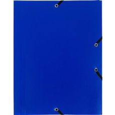 Mapa plastic cu elastic A4, albastru Exacompta