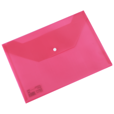Mapa plastic cu capsa A4, rosu transparent, Deli DLEF10442