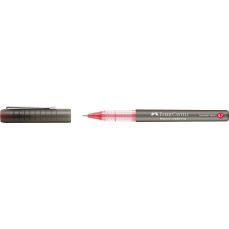 Roller rosu, varf 0,7mm, needle, free ink, Faber Castell