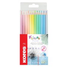 Creioane colorate 12culori/set Pastel Kores-KO93311