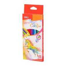 Creioane colorate 12culori/set, Colorun Deli