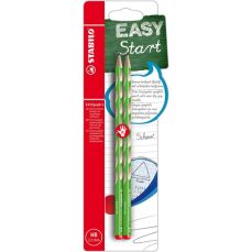 Creion fara guma, 2buc/set, corp verde, S EasyGraph Stabilo