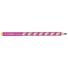 Creion fara guma, HB, pentru stangaci, corp roz, ergonomic EASYgraph Stabilo