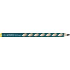 Creion fara guma, HB, pentru stangaci, corp verde petrol, ergonomic EASYgraph Stabilo