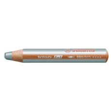 Creion colorat argintiu Woody 3 in 1 Stabilo SW880/805