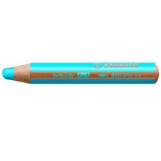 Creion colorat bleu Woody 3 in 1 Stabilo SW880/450