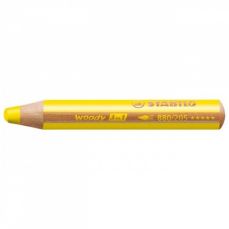 Creion colorat galben Woody 3 in 1 Stabilo SW880/205