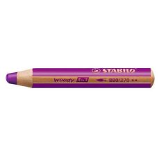 Creion colorat lila Woody 3 in 1 Stabilo SW880/370