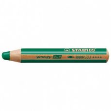 Creion colorat verde inchis Woody 3 in 1 Stabilo SW880/533