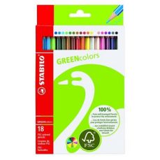 Creioane colorate 18culori/set, Greencolors Stabilo SW601918
