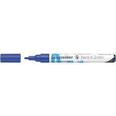Permanent marker cu vopsea acrilica, albastru, varf 2,0 mm, Paint-It 310 Schneider