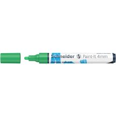 Permanent marker cu vopsea acrilica, verde, varf 4,0 mm, Paint-It 320 Schneider