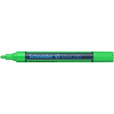 Marker nepermanent pentru suprafete din sticla, verde, varf 1,0-3,0 mm, Maxx 245 Schneider