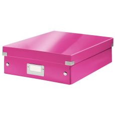 Cutie pentru depozitare 370x281x100mm, roz, Click & Store Organizer, Wow Leitz