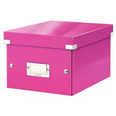 Cutie pentru depozitare 216x160x282 mm, roz, Wow Click & Store Leitz