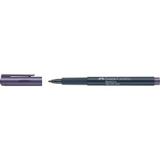 Permanent marker violet metalizat, varf 1,5mm, Metallics, Faber Castell-FC160736
