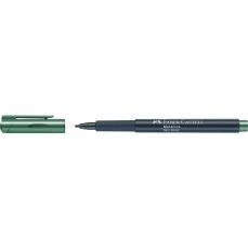 Permanent marker verde padure metalizat, varf 1,5mm, Metallics, Faber Castell-FC160778