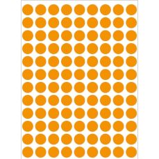Etichete autoadezive portocaliu, rotunde, diam.8mm, 540buc/set, H1844 HERMA