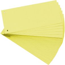 Separatoare carton galben A6 100buc/set Exacompta