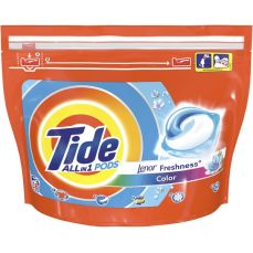 Detergent capsule gel pentru tesaturi, 58buc/cutie, 3 in 1 Lenor Freshness Color Tide
