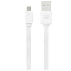 Cablu de date USB / microUSB, 0,3m, alb, CBMUSB03WH TnB