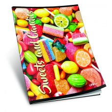 Caiet A5, 42file, velin, UNL-1292V Sweets & Candies