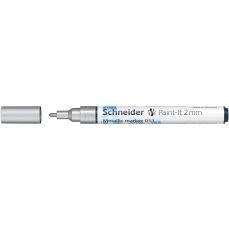 Permanent marker cu vopsea acrilica, argintiu metalizat, varf 2,0 mm, Paint-It 011 Schneider - PMK03