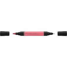 Marker pe baza de apa, roz coral 131, 2 varfuri, Pitt Artist Pen Dual Faber Castell-FC162131