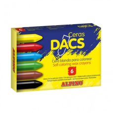 Creioane colorate cerate 6culori/set, MS-DA050260 ALPINO Dacs
