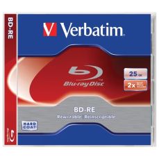 BD-RE, 25GB, 2x, carcasa, SL, Verbatim