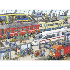 Puzzle, Statie de tren, 60 piese, Ravensburger