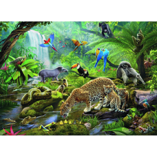 Puzzle, Animale in Padurea Tropicala, 60 piese, Ravensburger