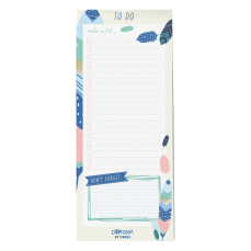 Notes Magnetic To Do List 9,1x21,6cm, 30 file/buc, Feathers Pukka