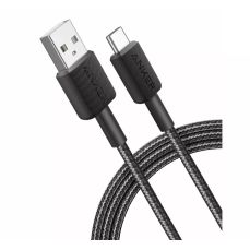 Cablu de date USB / USB-C, 1,8m, negru, 322 Anker