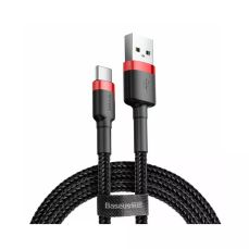 Cablu de date USB / USB-C, 1m, negru/rosu, Cafule Baseus