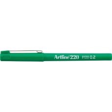Liner verde, varf 0,2mm, 220 Artline