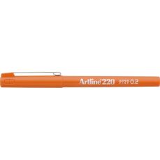 Liner portocaliu, varf 0,2mm, 220 Artline