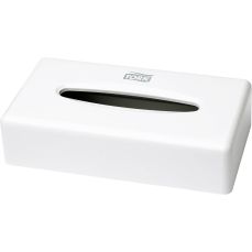 Dispenser din plastic, alb, pentru servetele faciale, Tork 270023