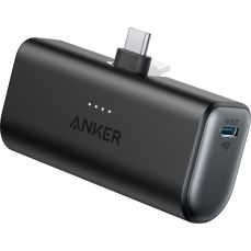Baterie externa, 5000mAh, conectivitate USB-C incorporat si pliabil, negru, Anker Nano