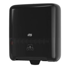 Dispenser din plastic negru, pentru prosoape Matic, Tork 551008