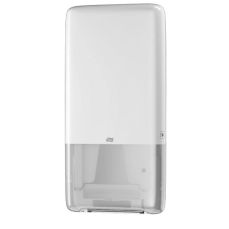 Dispenser din plastic alb pentru servetele in Z, 731x101x370mm, Tork PeakServe 552500