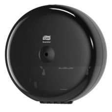 Dispenser din plastic negru pentru hartie igienica Smart One, Tork 680008