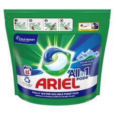 Detergent capsule gel pentru tesaturi, 65buc/cutie, All in 1 Mountain Spring Ariel 49315