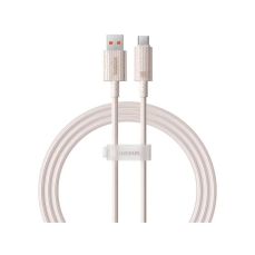 Cablu de date USB / USB-C, 100W, 1m, incarcare rapida, roz, Habitat Series Baseus