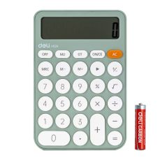 Calculator de birou 12 digit, vernil Fashion EM124 Deli