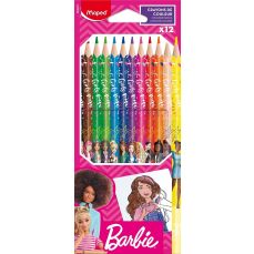 Creioane colorate 12culori/set, Barbie Maped