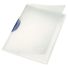 Dosar din plastic transparent, cu clema pivotanta gri, ColorClip Magic Leitz